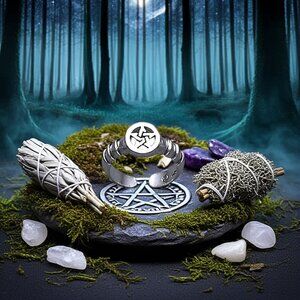 Pentacle Sterling Silver Toe Ring